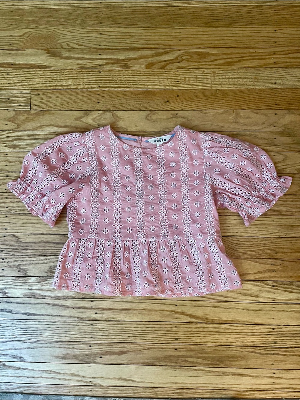Mini Boden Peplum Woven Top